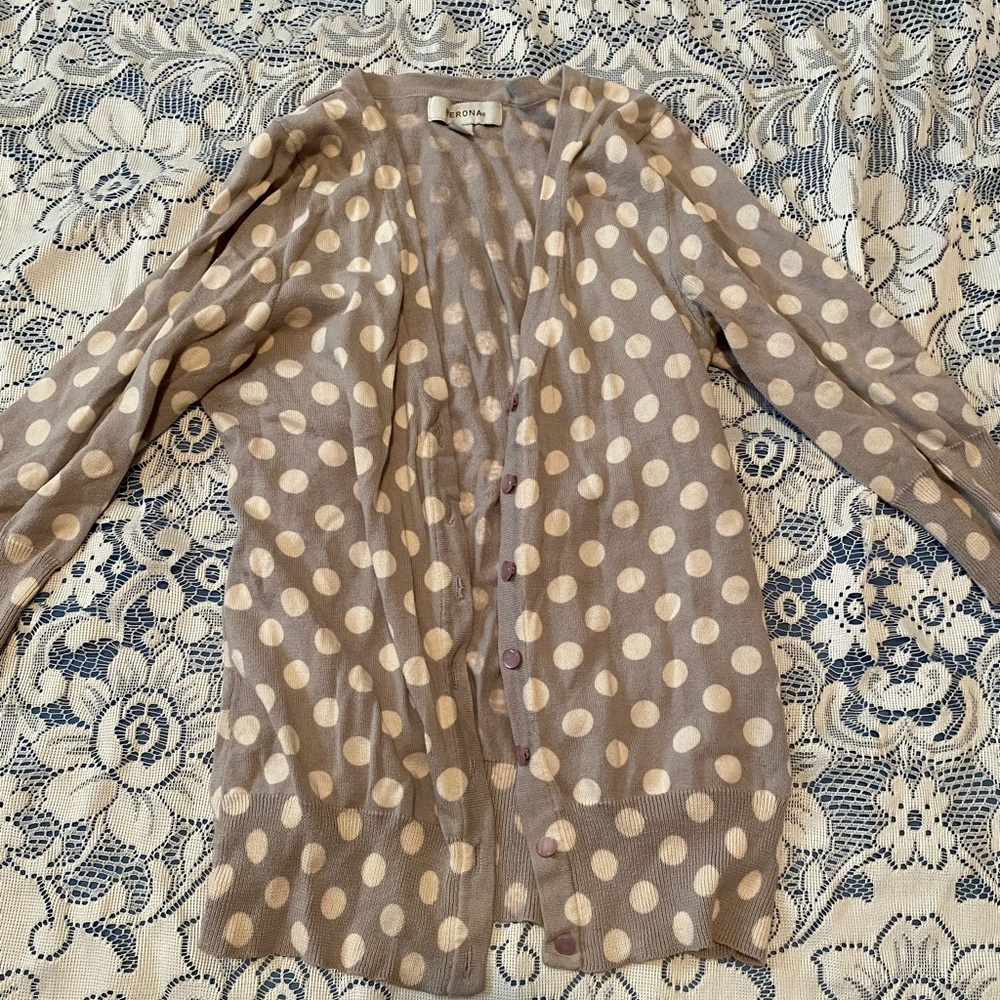Polka dot cardigan